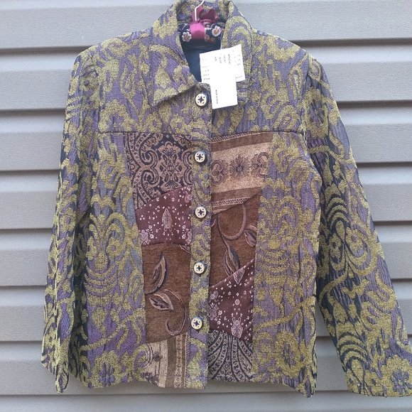 Alex Kim Sz S Tapestry Jacket - Picture 1 of 8